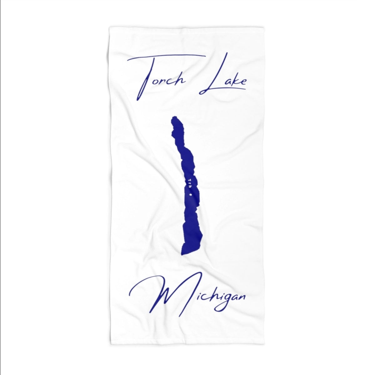Michigan Torch Lake Beach Towel front position view from front 36 x 72.webp