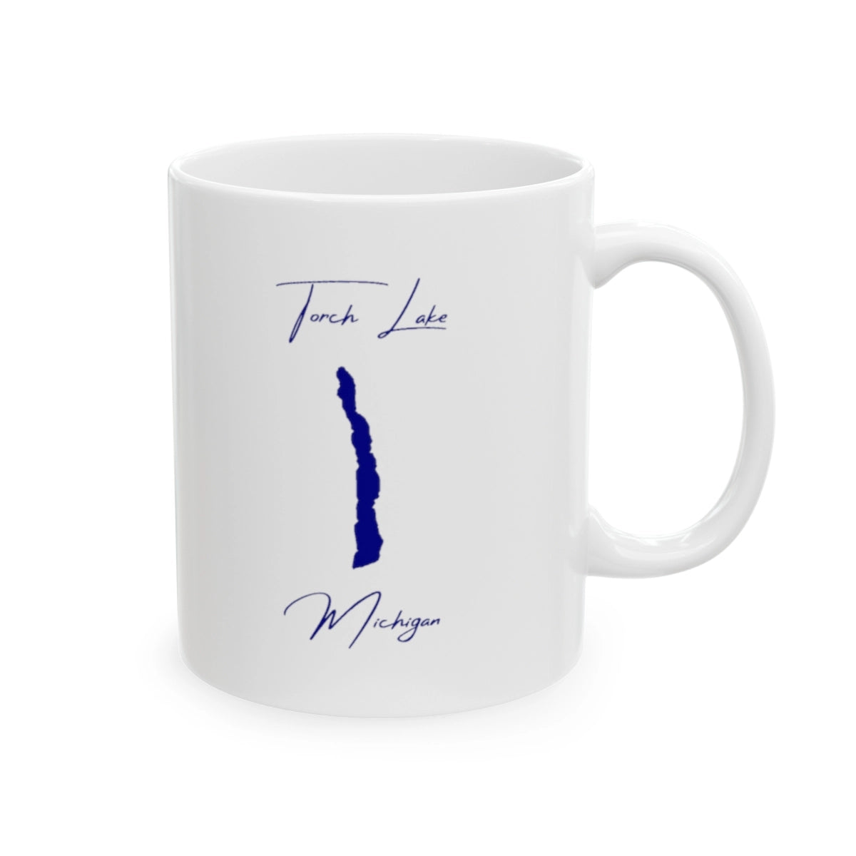 Michigan Torch Lake Ceramic Mug other position view from right 11oz.webp