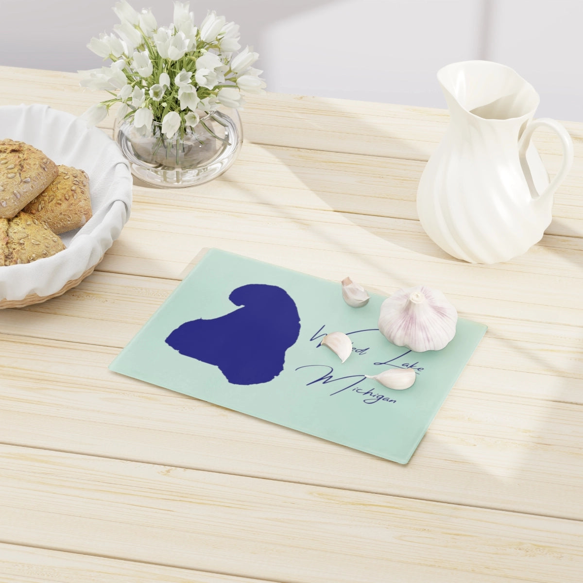 Michigan Walled Lake Cutting Board other position view from context-1 small.webp