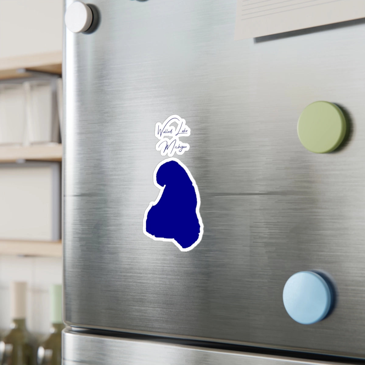 Michigan Walled Lake Vinyl Decal other position view from context-2 4 x 6.webp