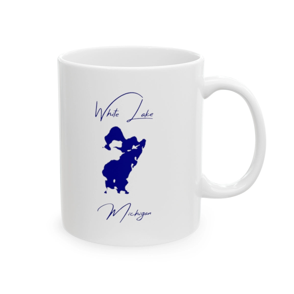 Michigan White Lake Ceramic Mug other position view from right 11oz.webp