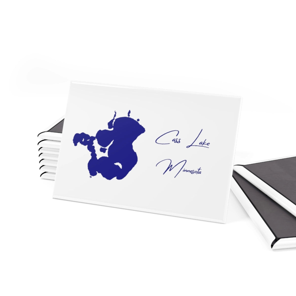 Minnesota Cass Lake Magnet front position view from set 2 x 3.webp