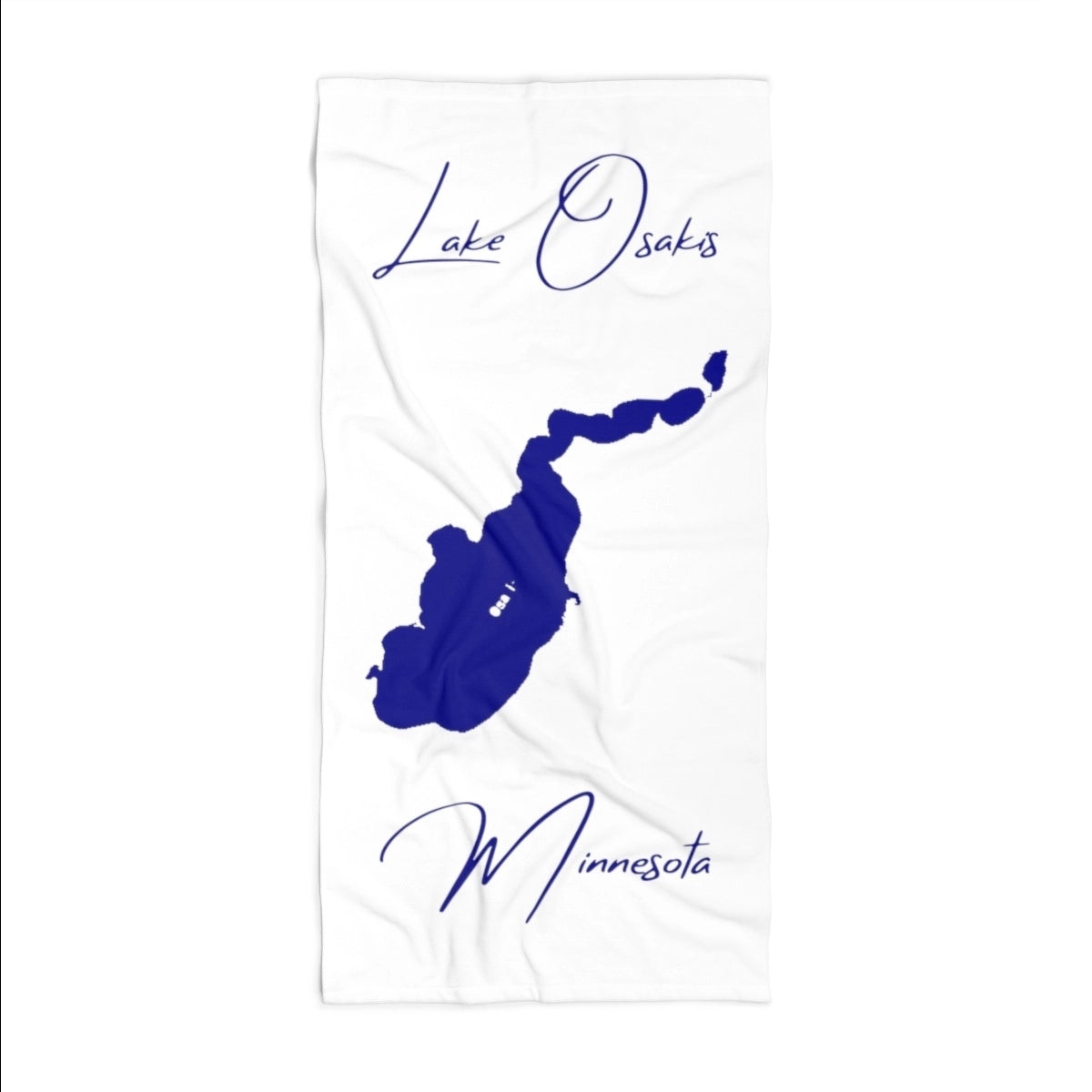 Minnesota Lake Osakis Beach Towel front position view from front 36 x 72.webp