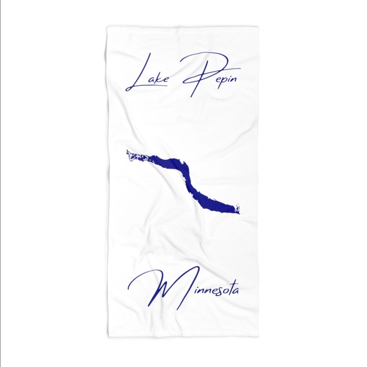 Minnesota Lake Pepin Beach Towel front position view from front 36 x 72.webp