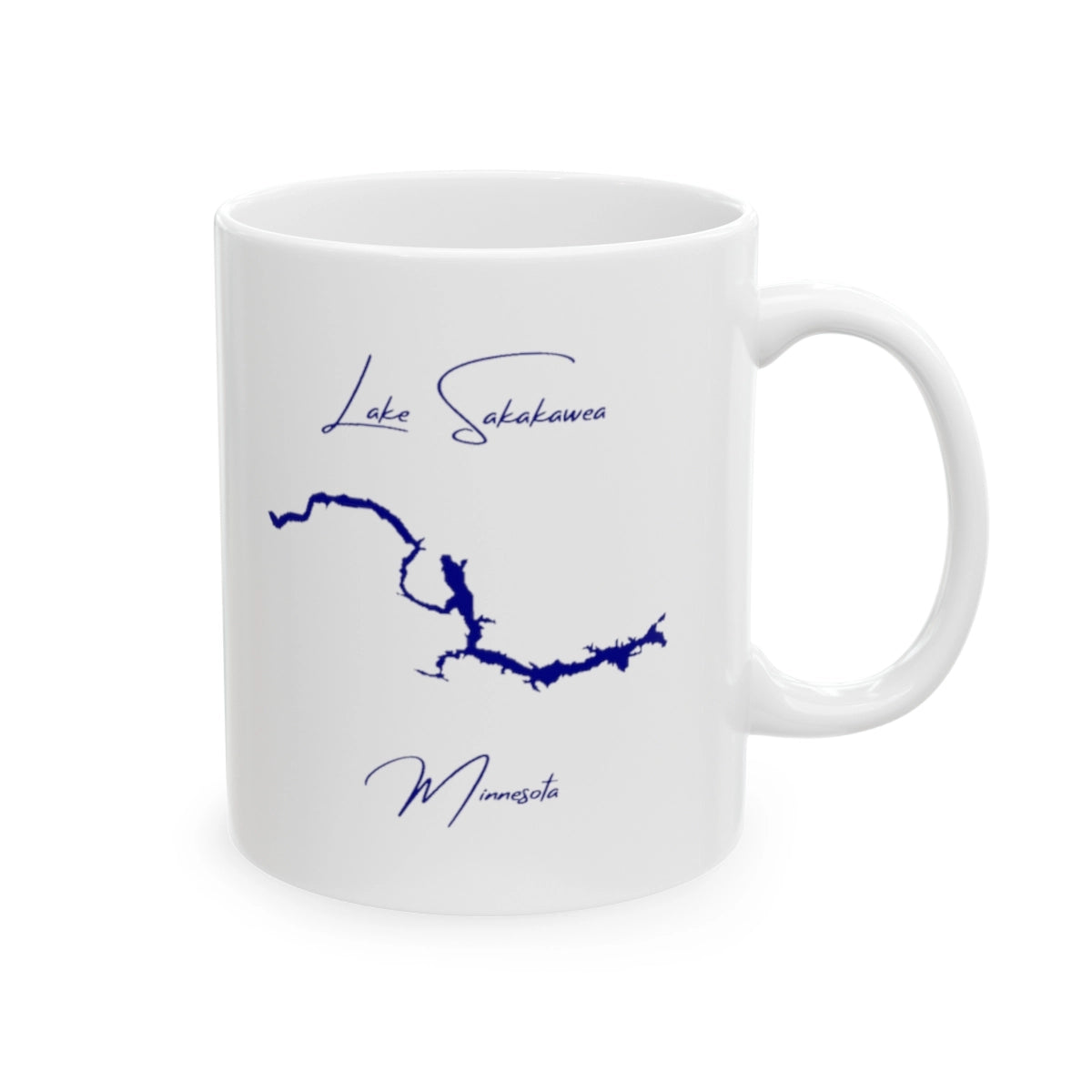 Minnesota Lake Sakakawea Ceramic Mug other position view from right 11oz.webp