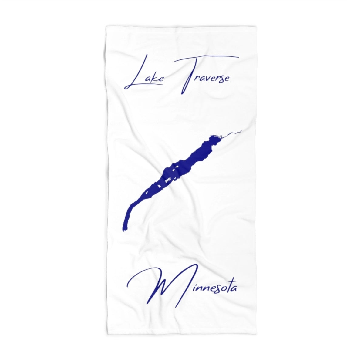 Minnesota Lake Traverse Beach Towel front position view from front 36 x 72.webp