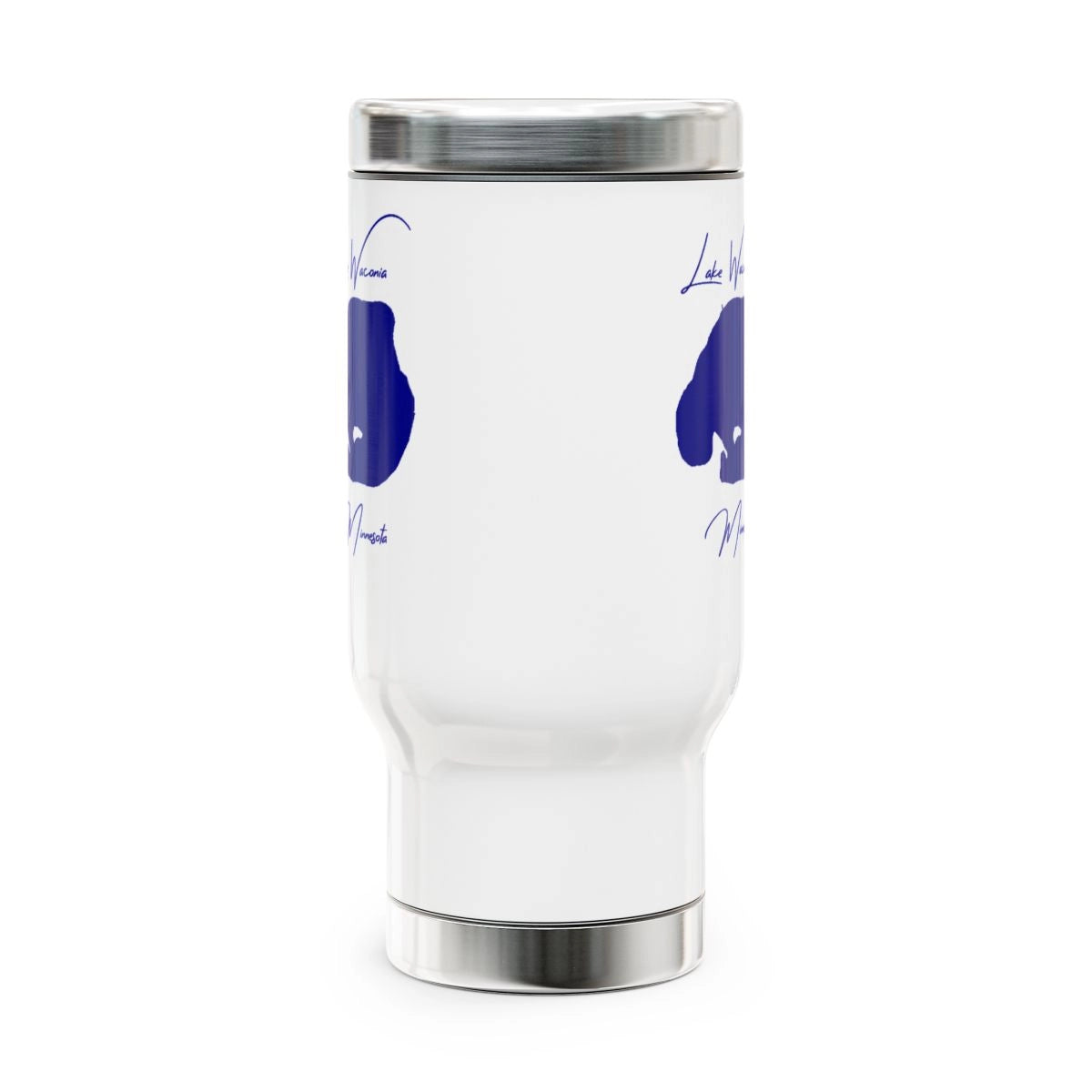 Minnesota Lake Waconia Travel Mug other position view from front 14oz.webp
