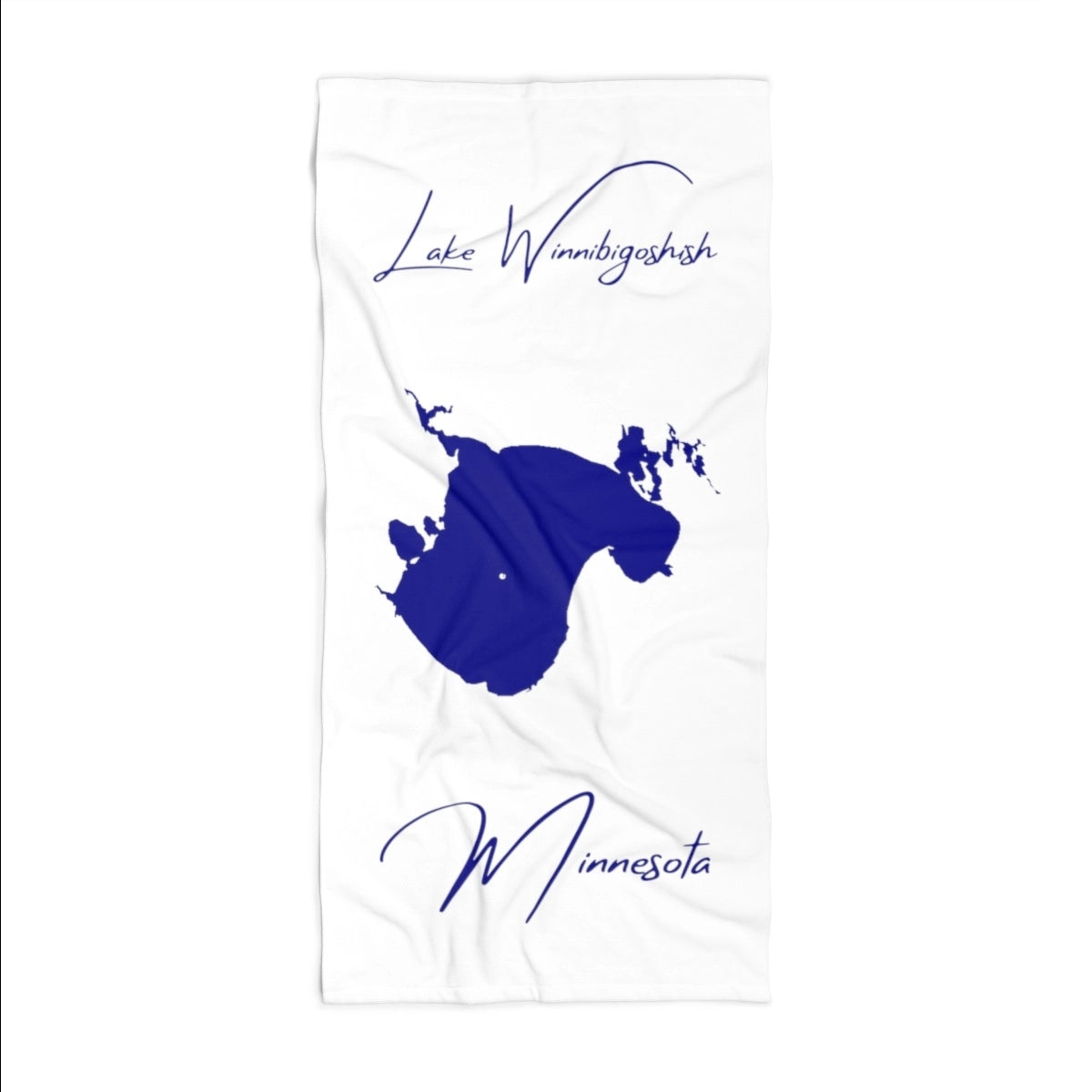 Minnesota Lake Winnibigoshish Beach Towel front position view from front 36 x 72.webp