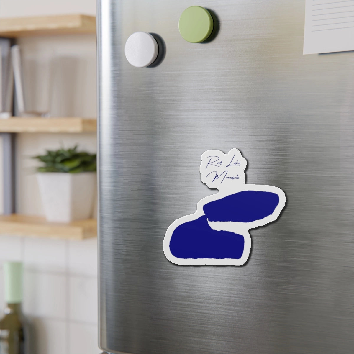 Minnesota Red Lake Die Cut Magnet front position view from context-2 4 x 4.webp