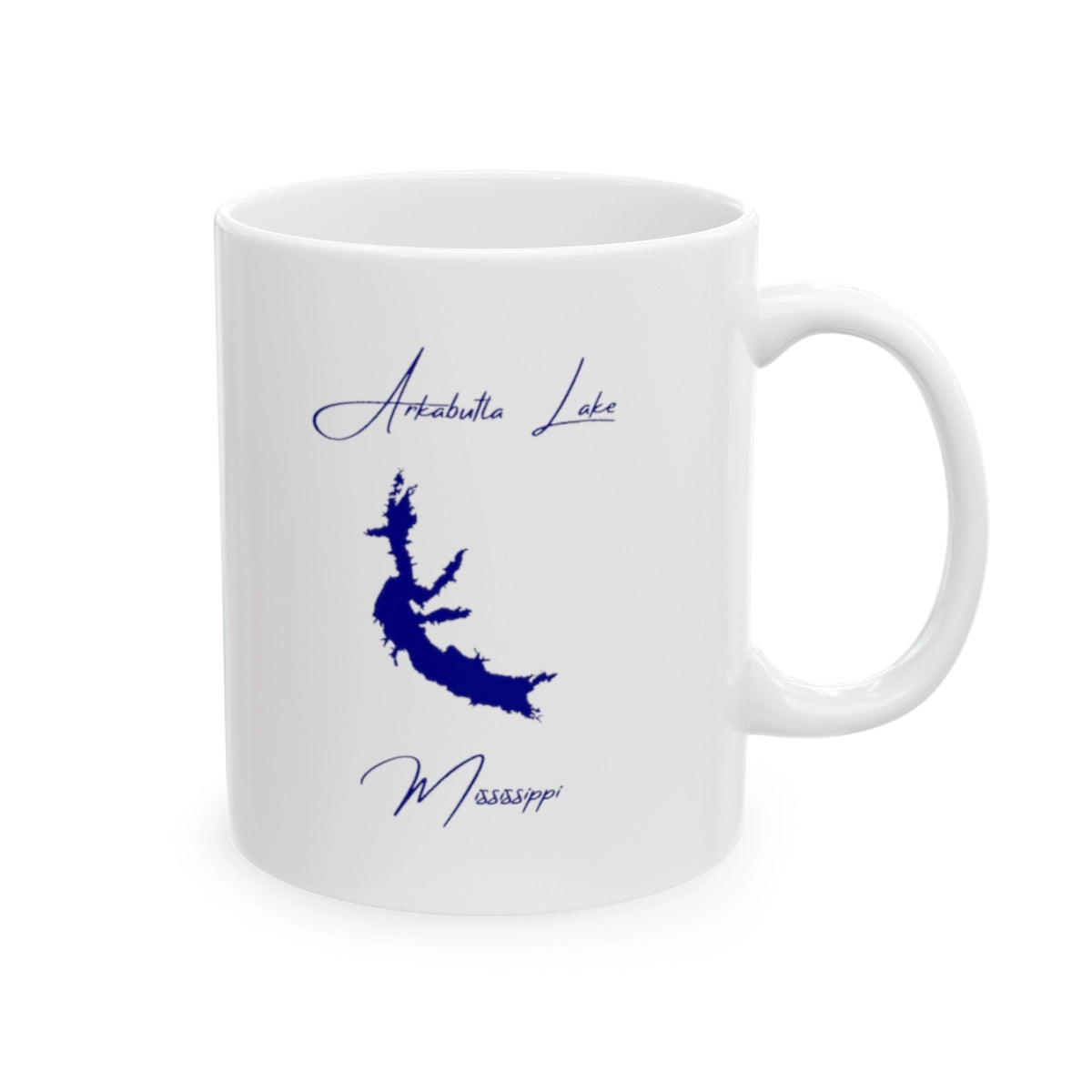 Mississippi Arkabutla Lake Ceramic Mug other position view from right 11oz.webp