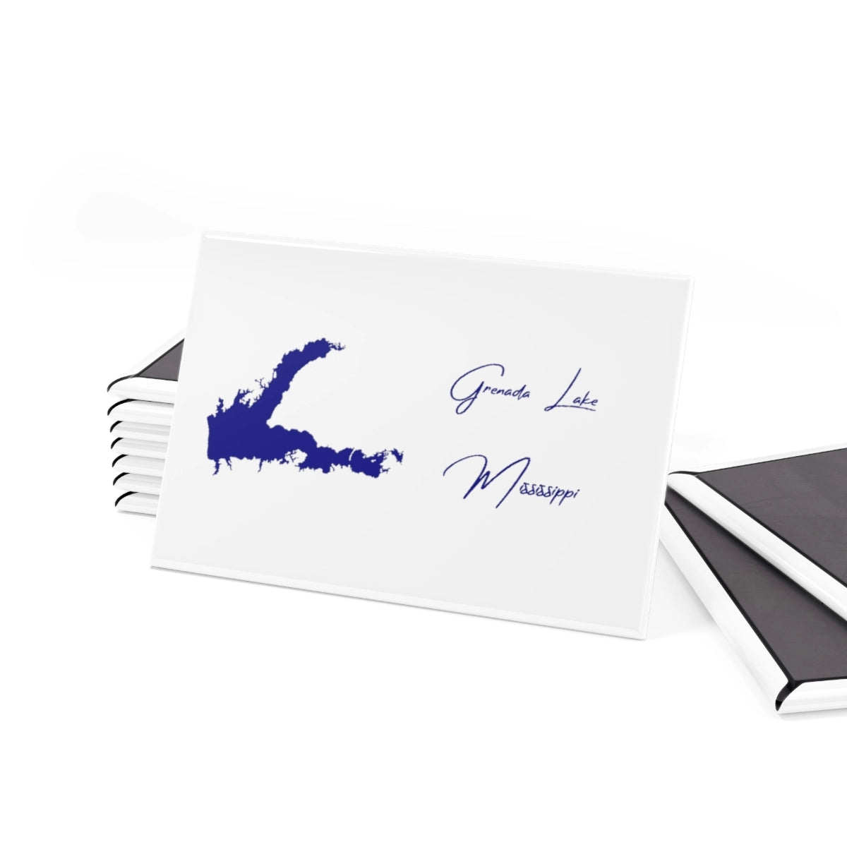 Mississippi Grenada Lake Magnet front position view from set 2 x 3.webp