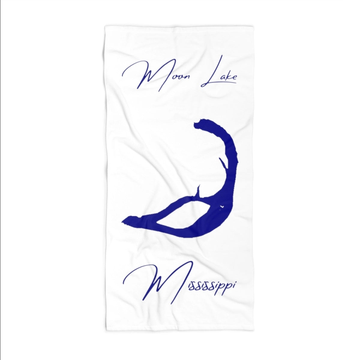 Mississippi Moon Lake Beach Towel front position view from front 36 x 72.webp