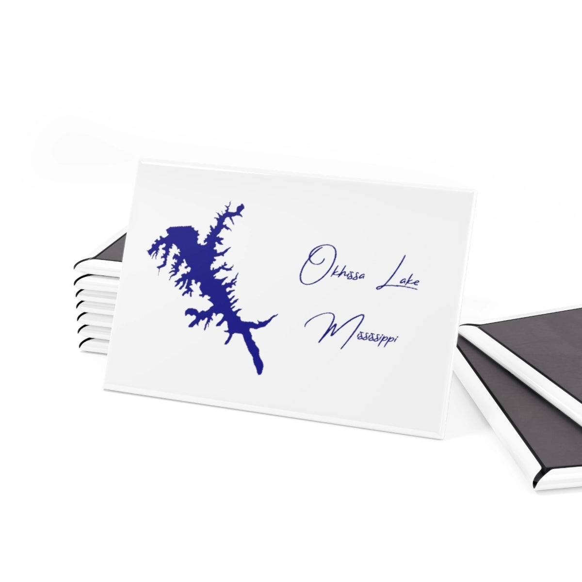 Mississippi Okhissa Lake Magnet front position view from set 2 x 3.webp