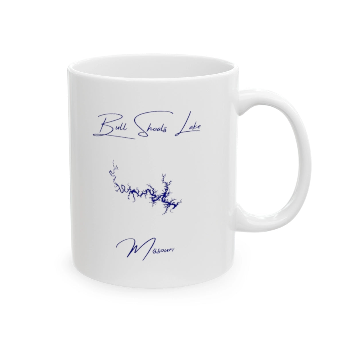 Missouri Bull Shoals Lake Ceramic Mug other position view from right 11oz.webp