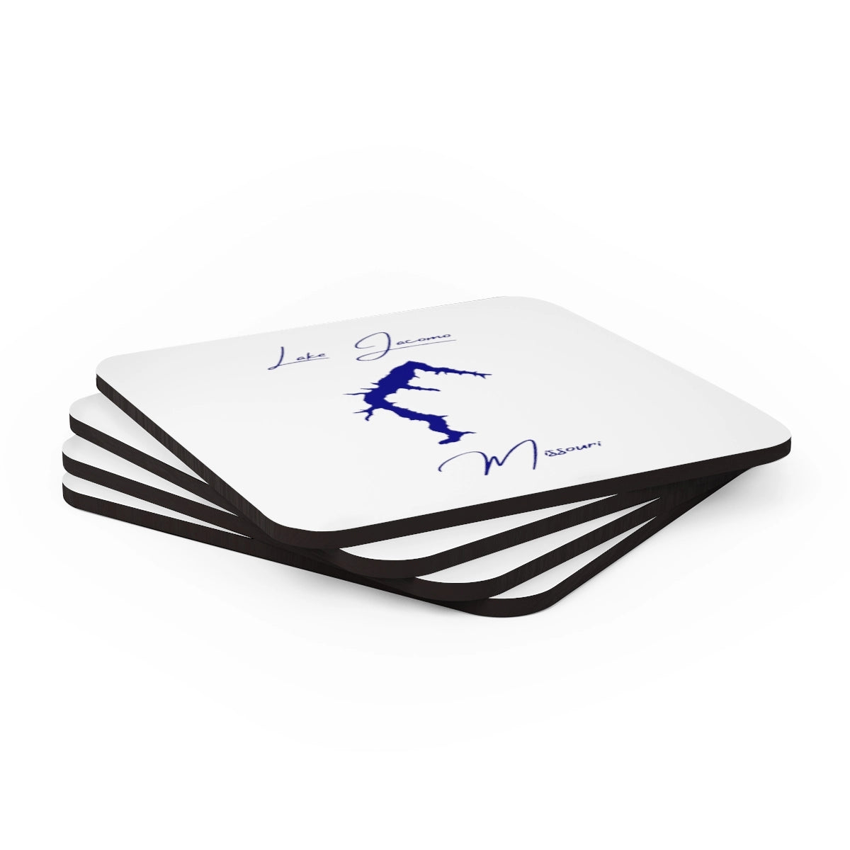 Missouri Lake Jacomo Coaster Set front position view from stacked 3.75 x 3.75.webp