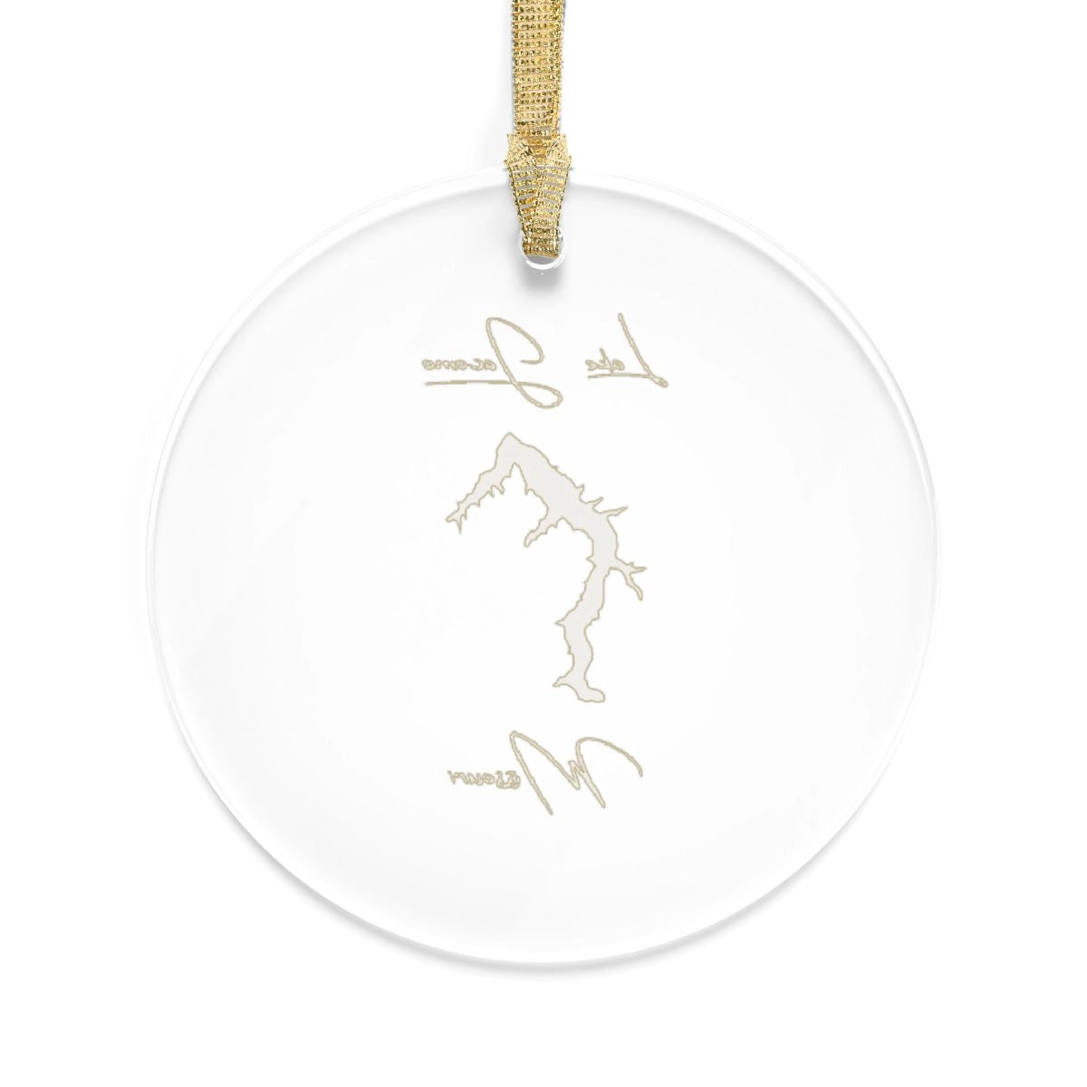 Missouri Lake Jacomo Tree Ornament other position view from back round.webp