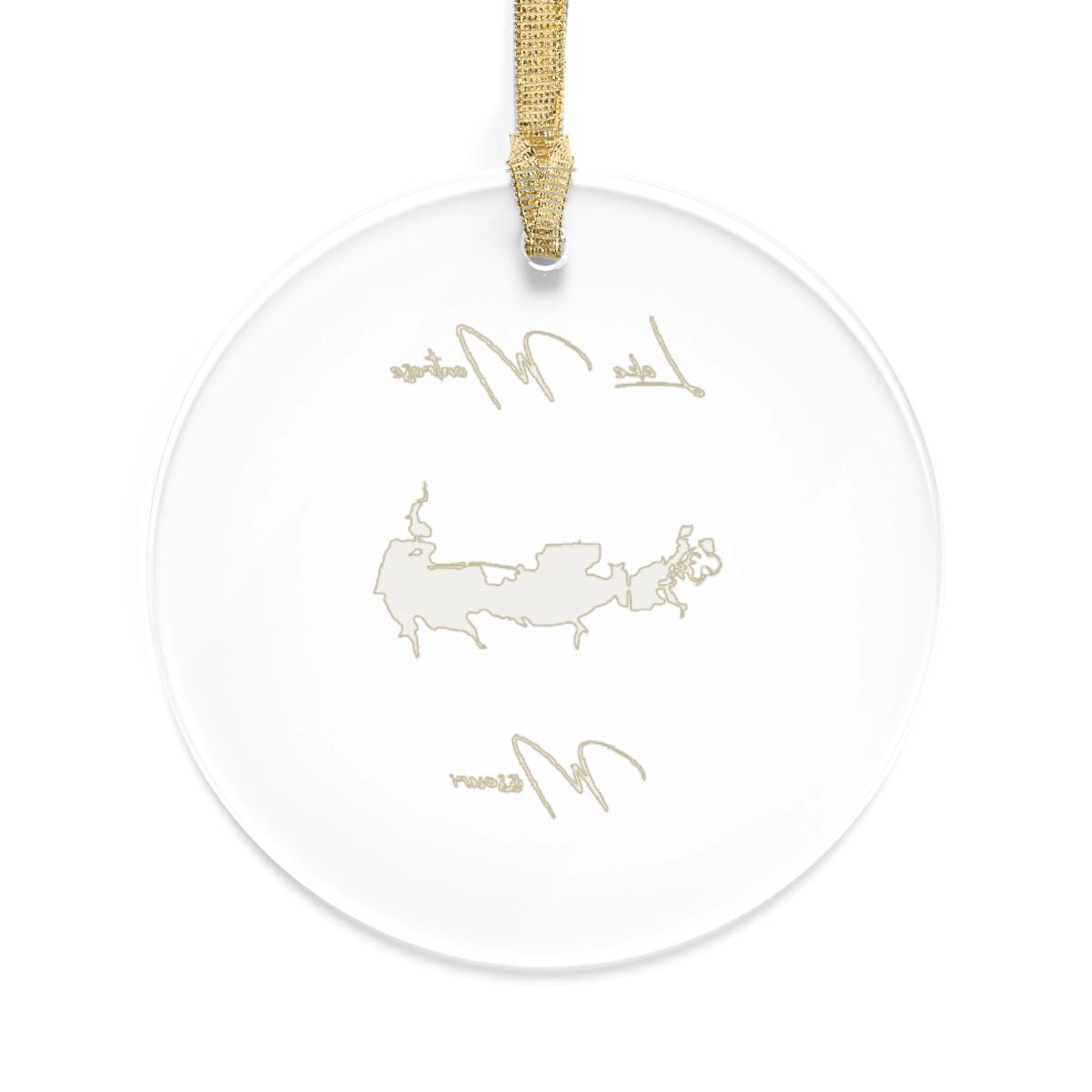 Missouri Lake Montrose Tree Ornament other position view from back round.webp