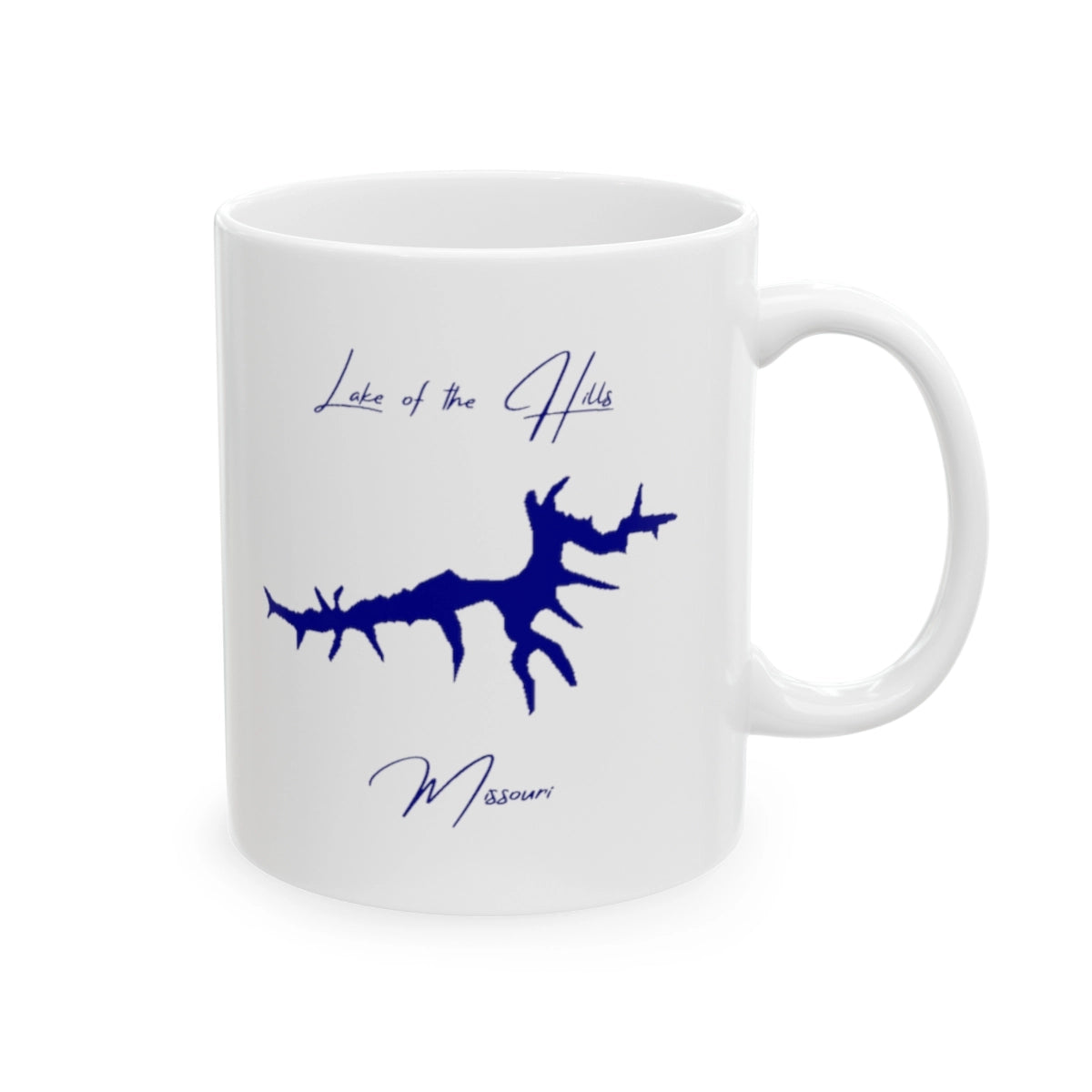 Missouri Lake of the Hills Ceramic Mug other position view from right 11oz.webp