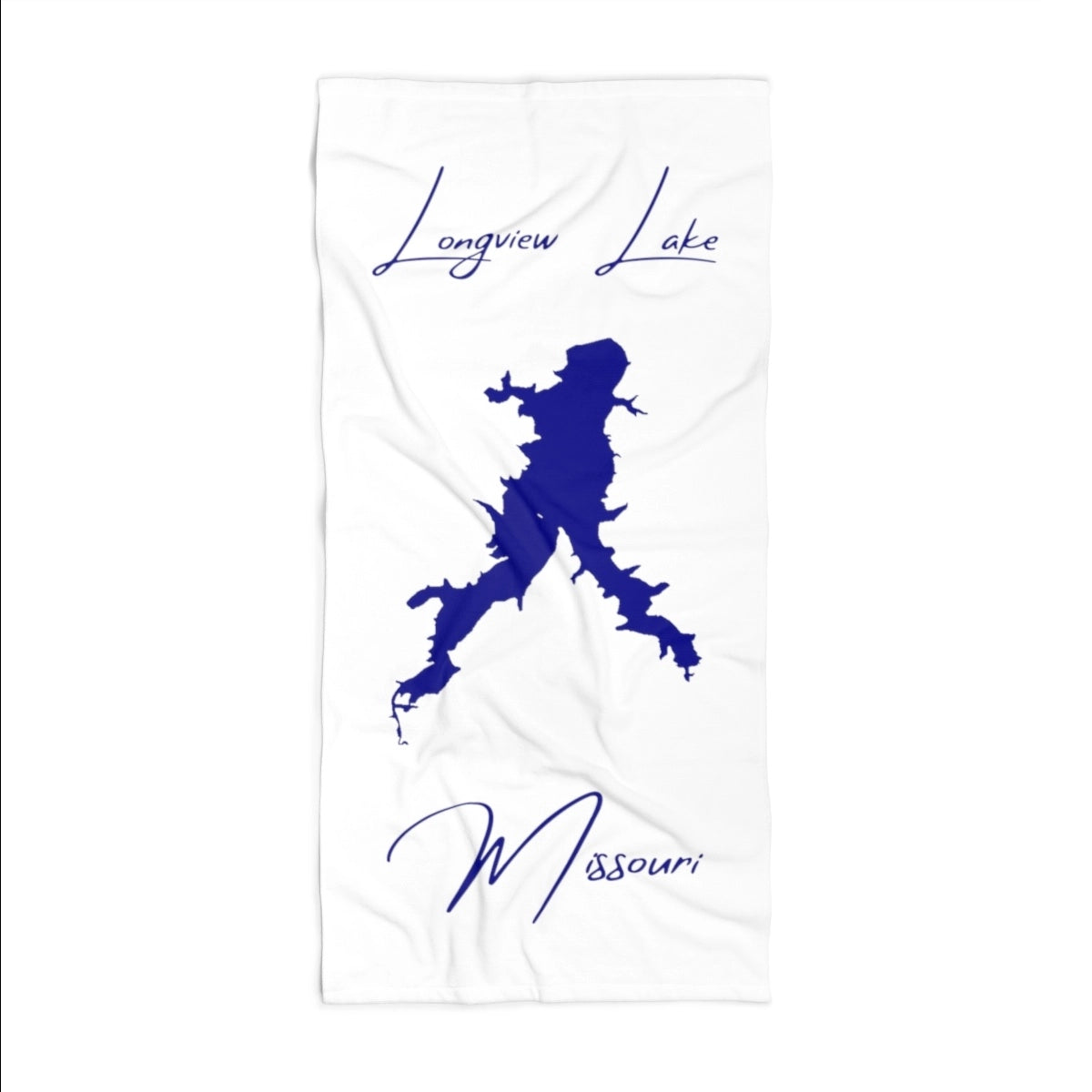 Missouri Longview Lake Beach Towel front position view from front 36 x 72.webp