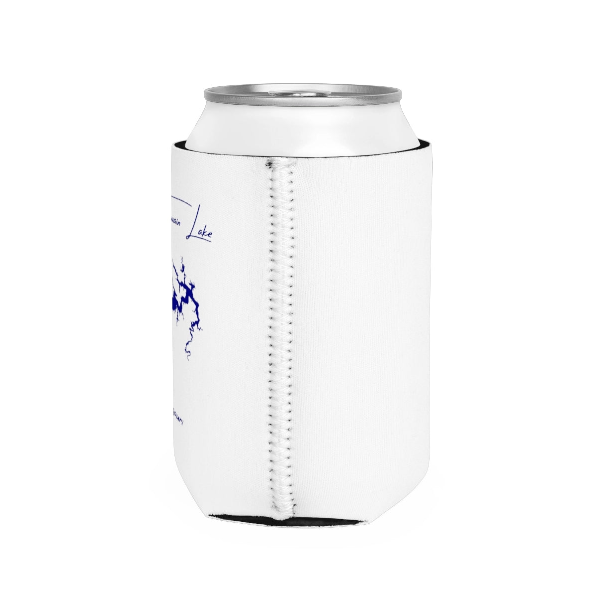 Missouri Mark Twain Lake Can Koozie all position view from right white.webp