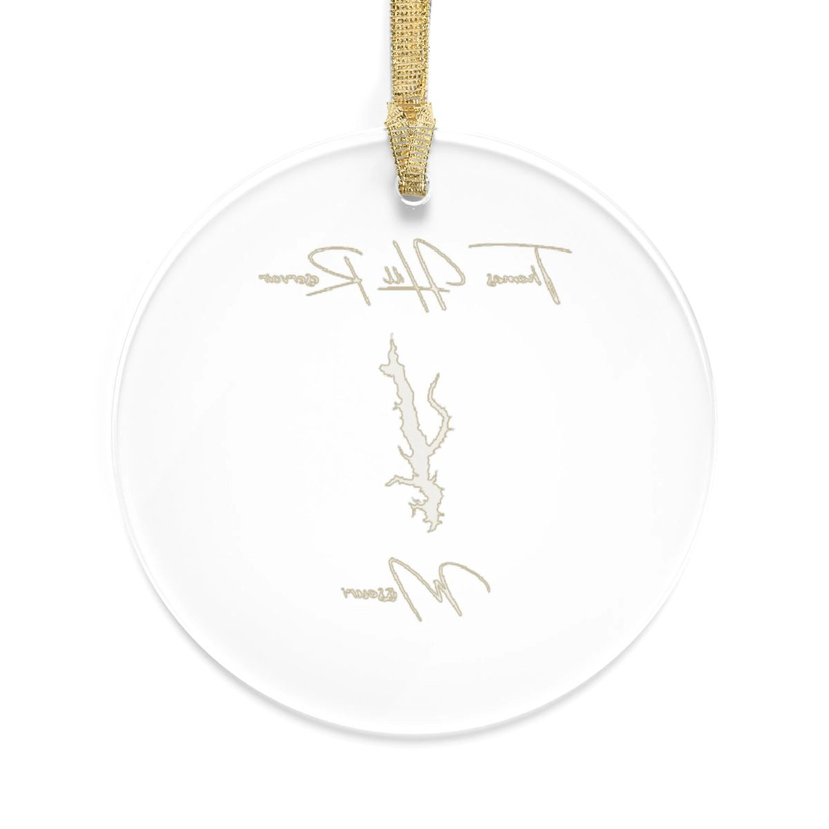 Missouri Thomas Hill Reservoir Tree Ornament other position view from back round.webp