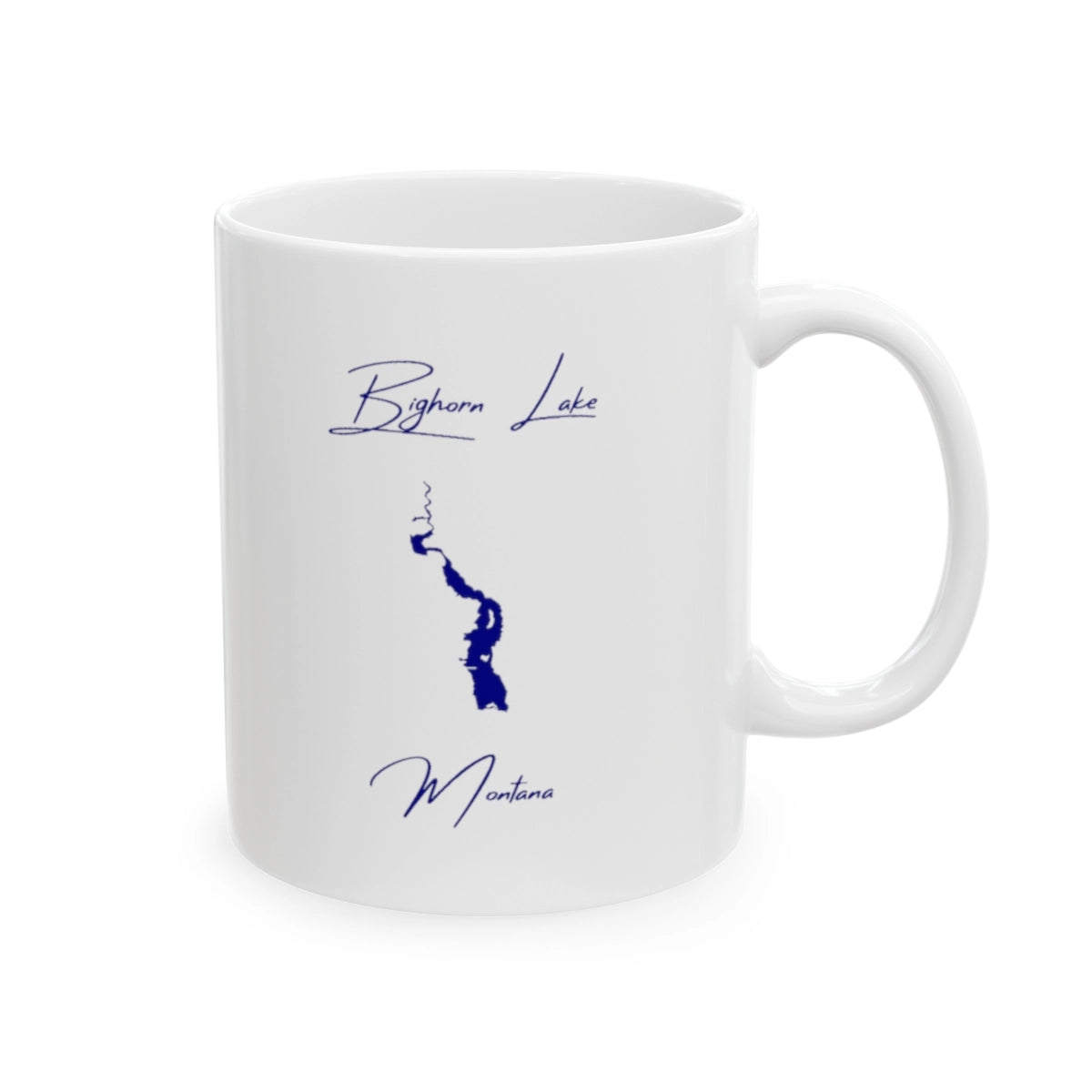 Montana Bighorn Lake Ceramic Mug other position view from right 11oz.webp