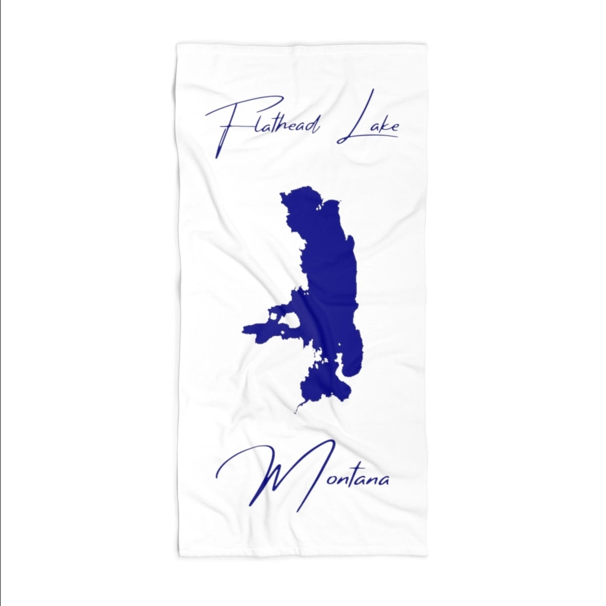 Montana Flathead Lake Beach Towel front position view from front 36 x 72.webp