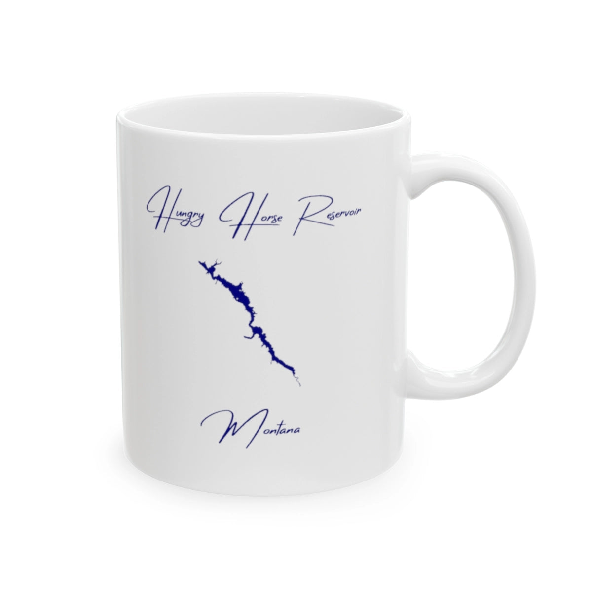 Montana Hungry Horse Reservoir Ceramic Mug other position view from right 11oz.webp