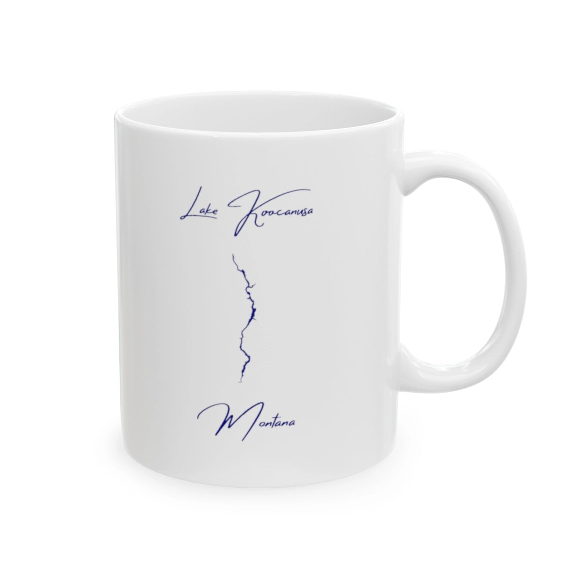 Montana Lake Koocanusa Ceramic Mug other position view from right 11oz.webp