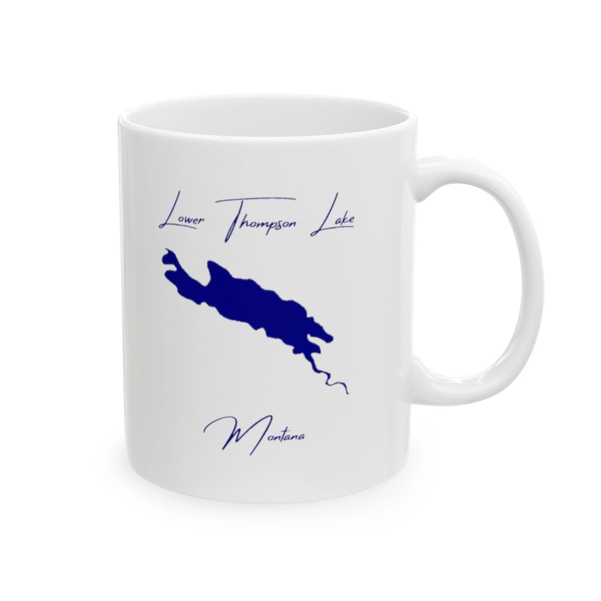 Montana Lower Thompson Lake Ceramic Mug other position view from right 11oz.webp