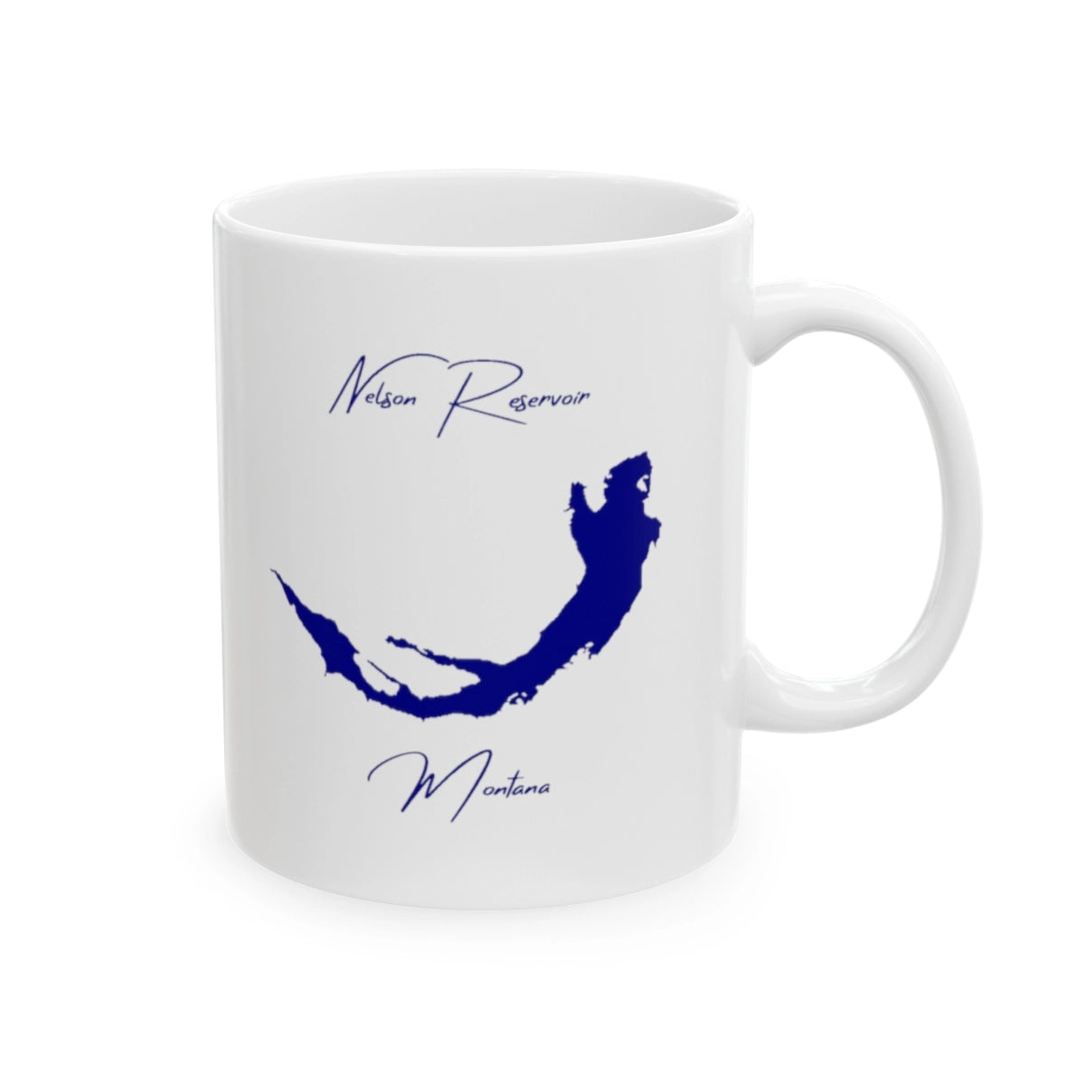 Montana Nelson Reservoir Ceramic Mug other position view from right 11oz.webp