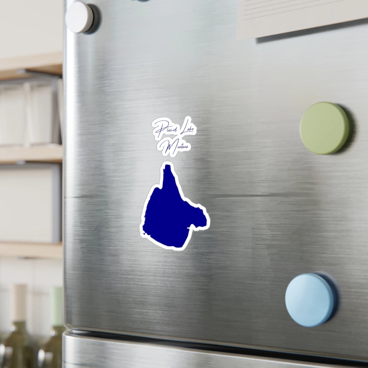 Montana Placid Lake Vinyl Decal other position view from context-2 4 x 6.webp