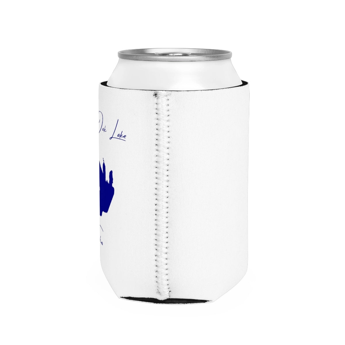 Nebraska Branched Oak Lake Can Koozie all position view from right white.webp