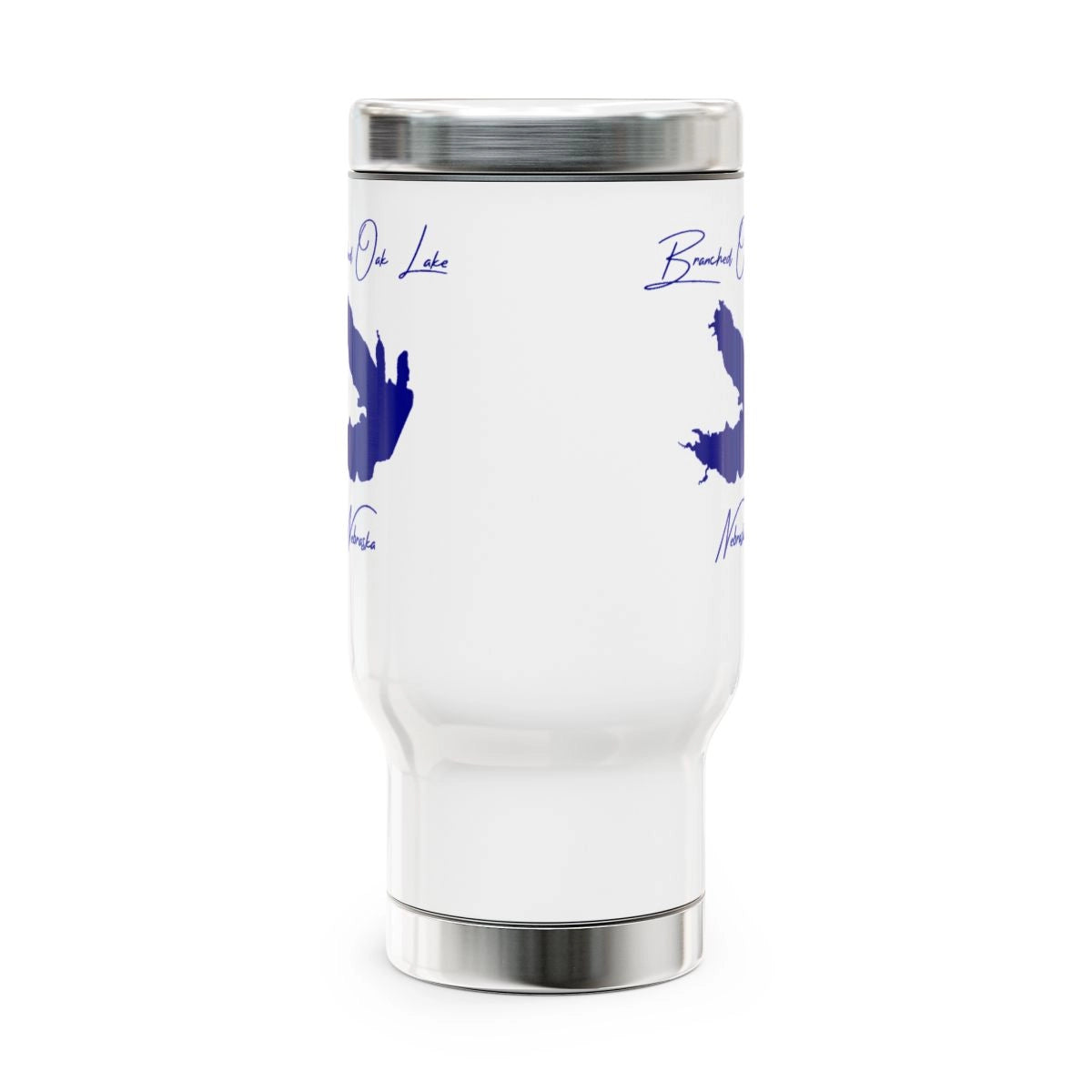 Nebraska Branched Oak Lake Travel Mug other position view from front 14oz.webp