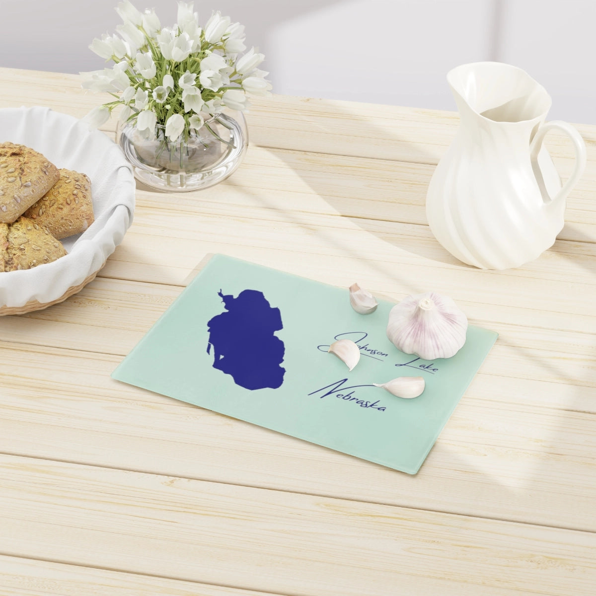 Nebraska Johnson Lake Cutting Board other position view from context-1 small.webp