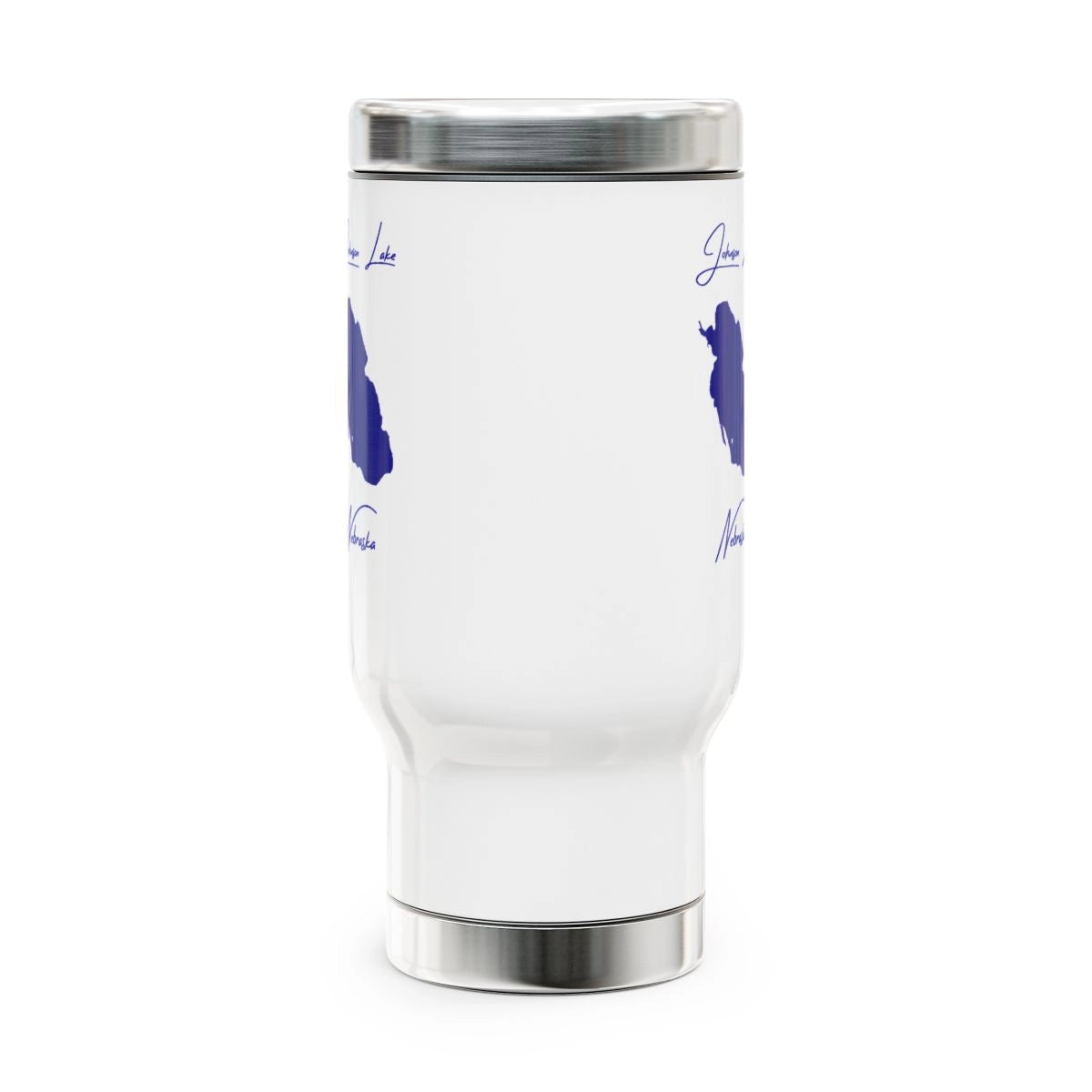 Nebraska Johnson Lake Travel Mug other position view from front 14oz.webp