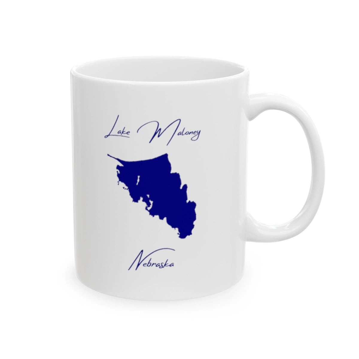 Nebraska Lake Maloney Ceramic Mug other position view from right 11oz.webp