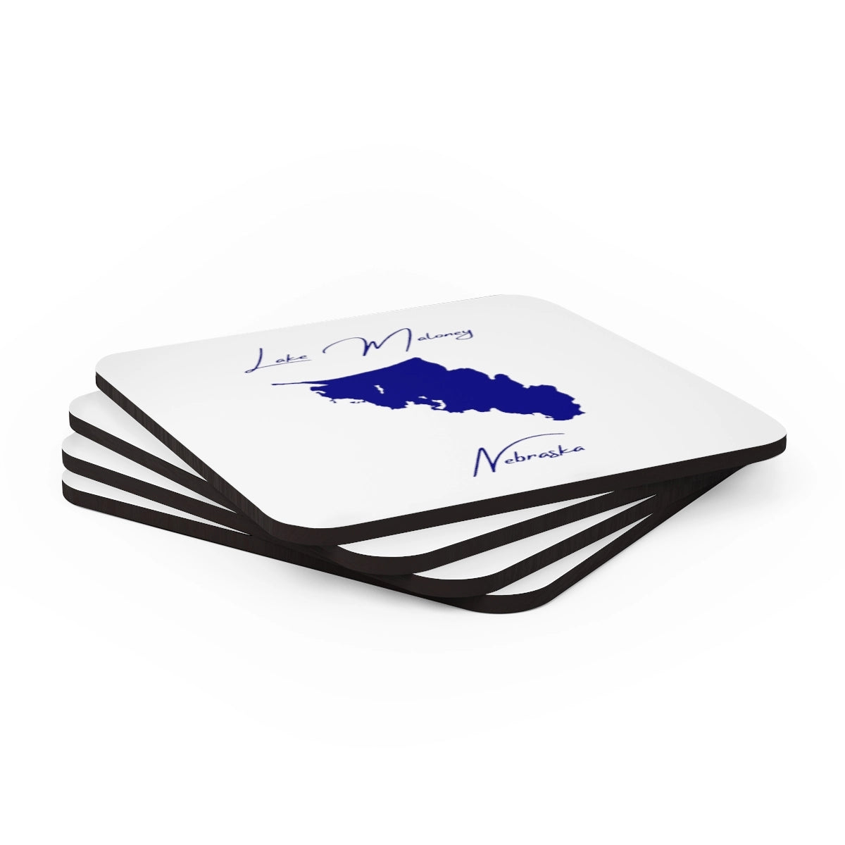 Nebraska Lake Maloney Coaster Set front position view from stacked 3.75 x 3.75.webp