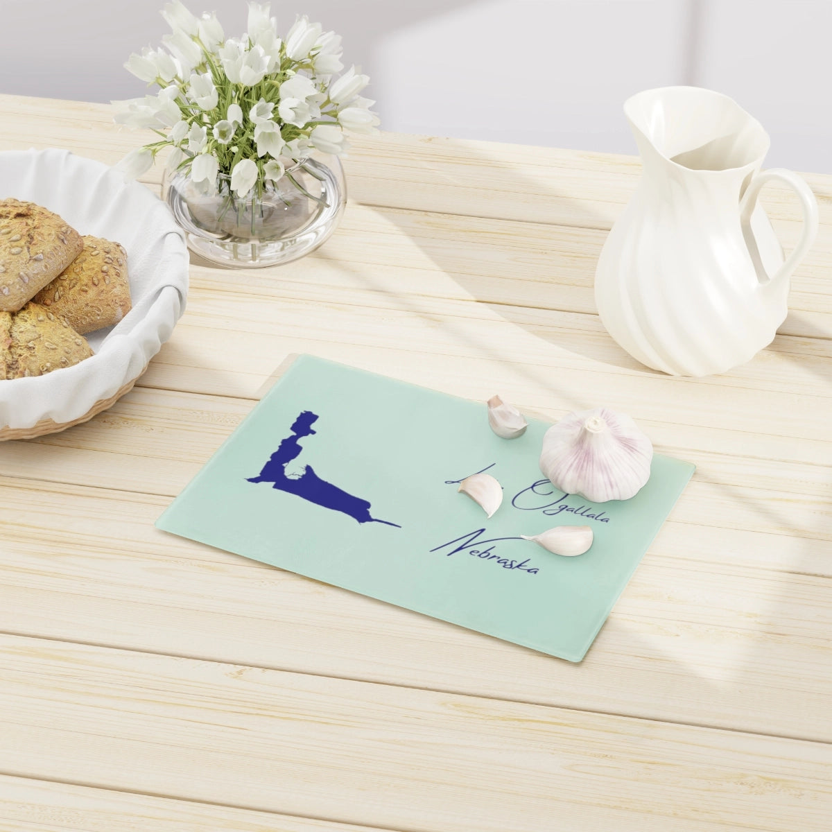 Nebraska Lake Ogallala Cutting Board other position view from context-1 small.webp