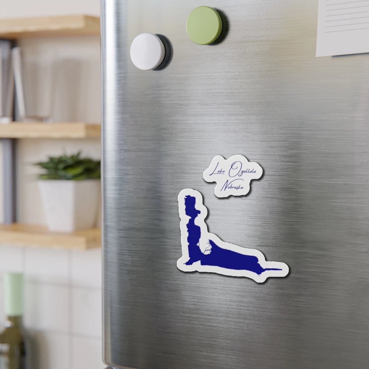 Nebraska Lake Ogallala Die Cut Magnet front position view from context-2 4 x 4.webp