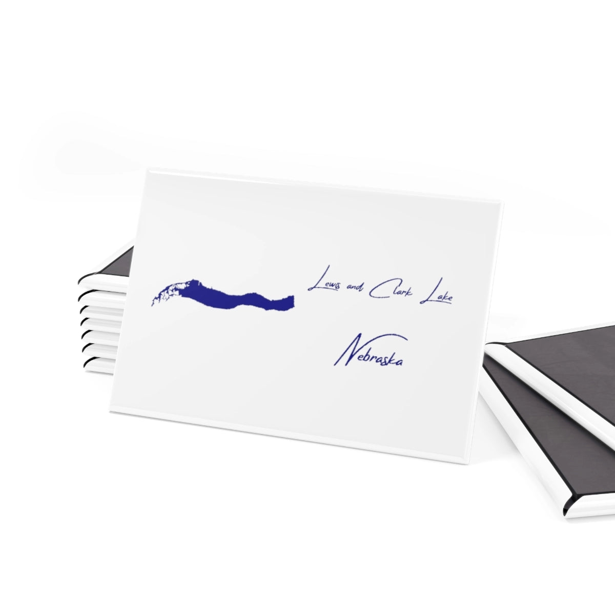 Nebraska Lewis and Clark Lake Magnet front position view from set 2 x 3.webp