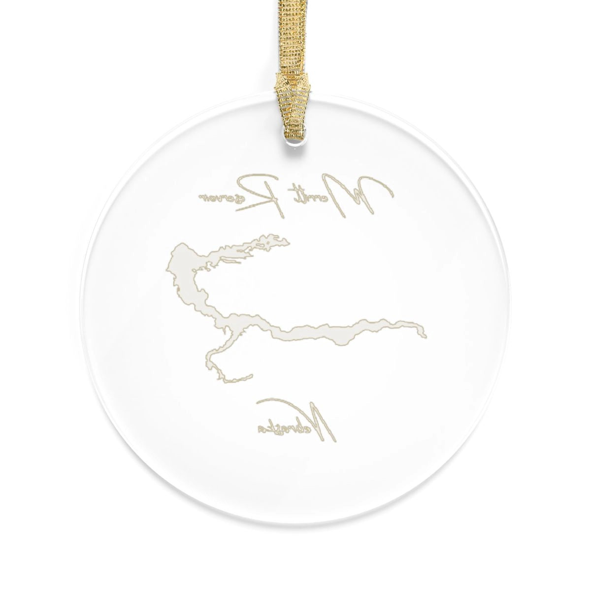 Nebraska Merritt Reservoir Tree Ornament other position view from back round.webp