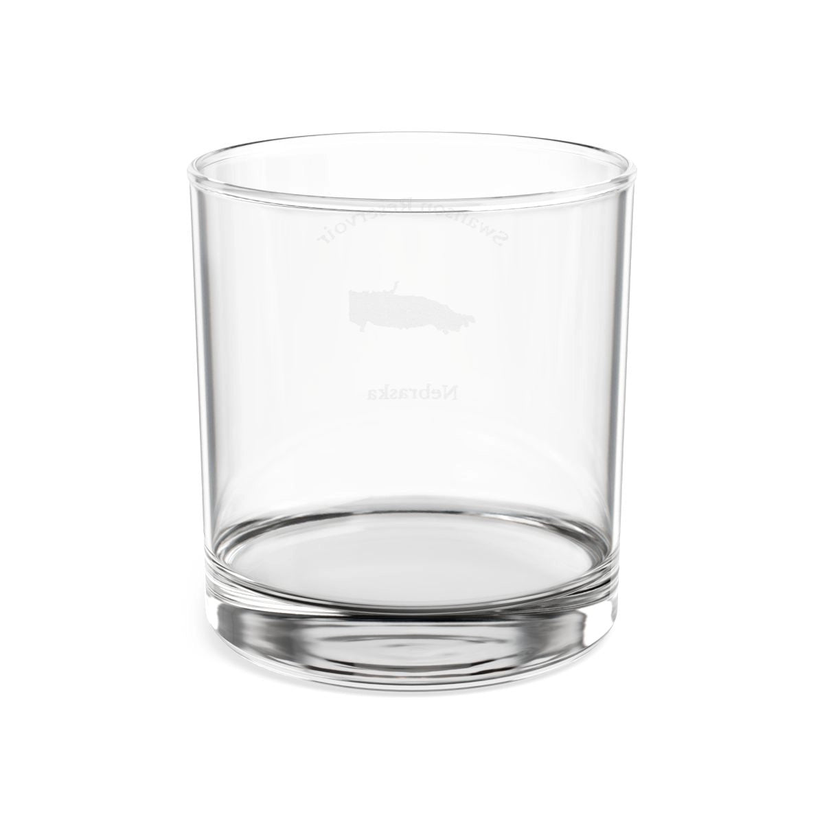 Nebraska Swanson Reservoir Engraved Whiskey Glass other position view from back 10.5oz.webp