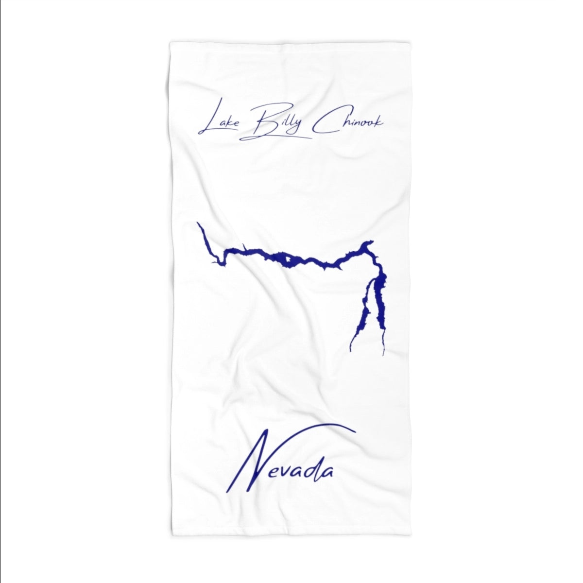 Nevada Lake Billy Chinook Beach Towel front position view from front 36 x 72.webp