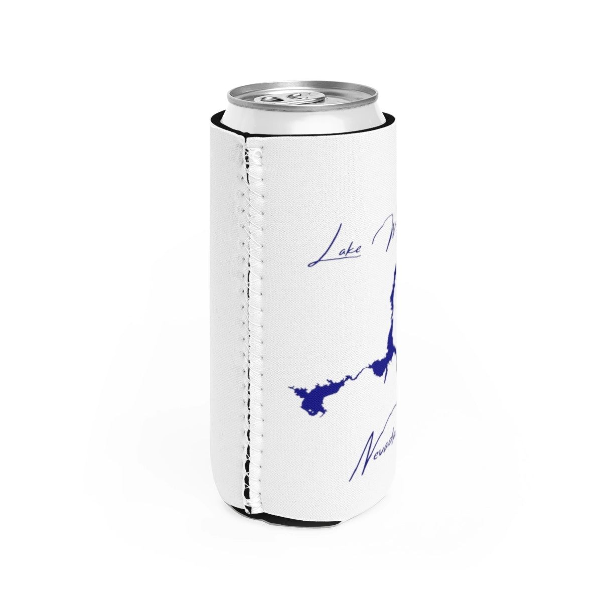 Nevada Lake Mead Slim Can Koozie all position view from right white.webp
