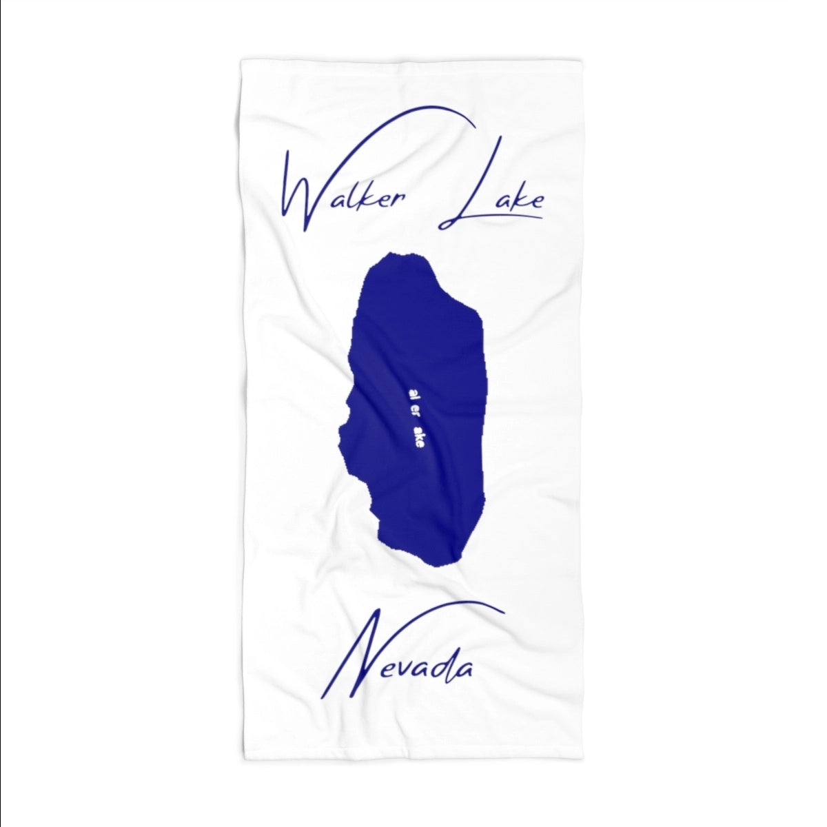 Nevada Walker Lake Beach Towel front position view from front 36 x 72.webp