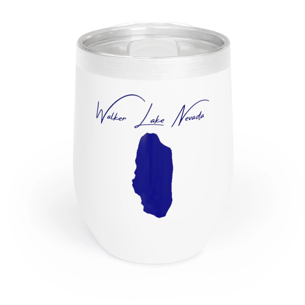 Nevada Walker Lake Wine Tumbler front position view from front white.webp