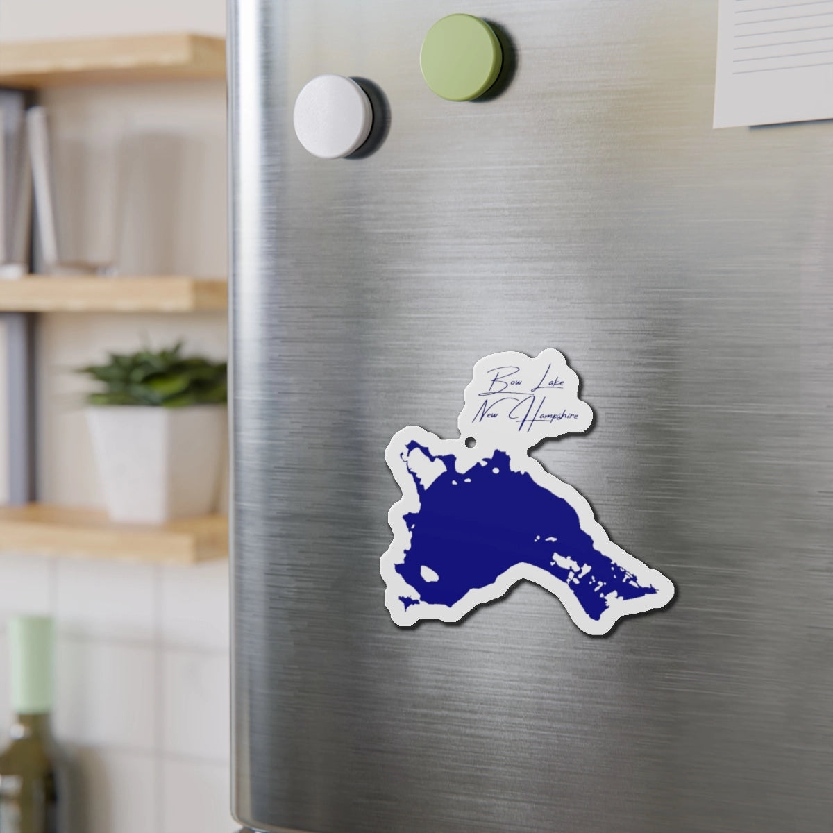 New Hampshire Bow Lake Die Cut Magnet front position view from context-2 4 x 4.webp