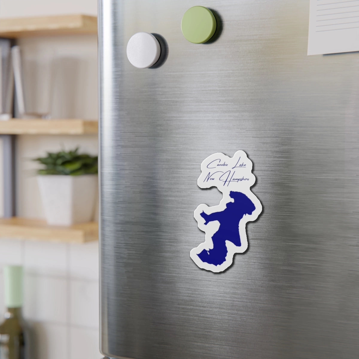 New Hampshire Canobie Lake Die Cut Magnet front position view from context-2 4 x 4.webp