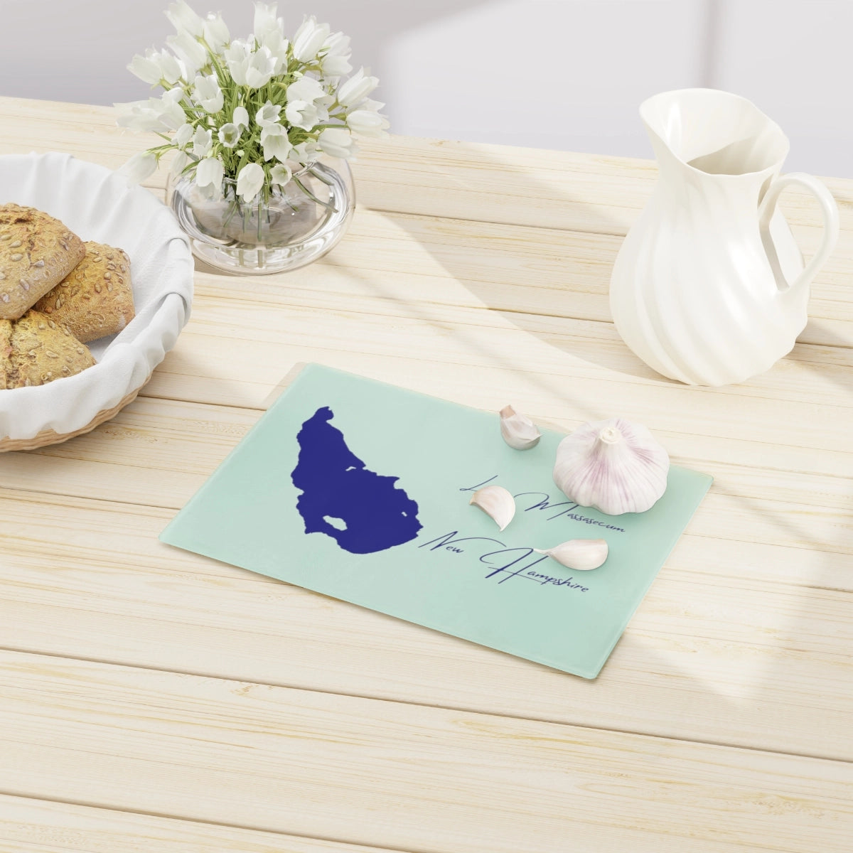 New Hampshire Lake Massasecum Cutting Board other position view from context-1 small.webp